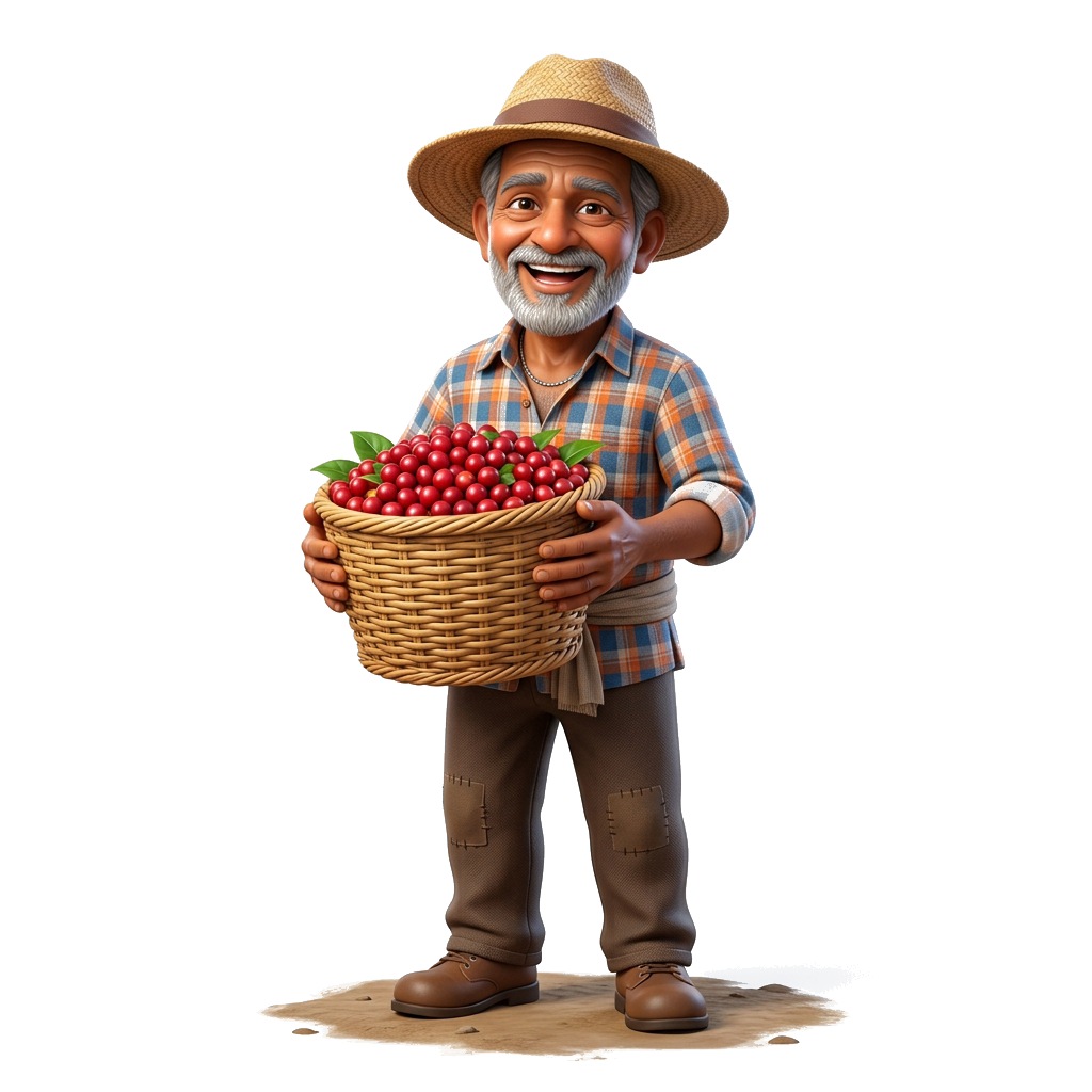 3D Coffee Worker